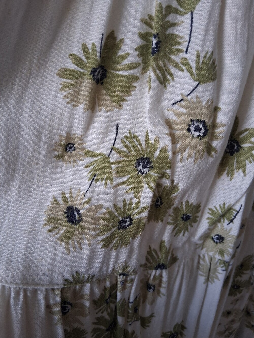 Abercrombie & Fitch Floral Dress Linen & Rayon Mix - Picture 3 of 7